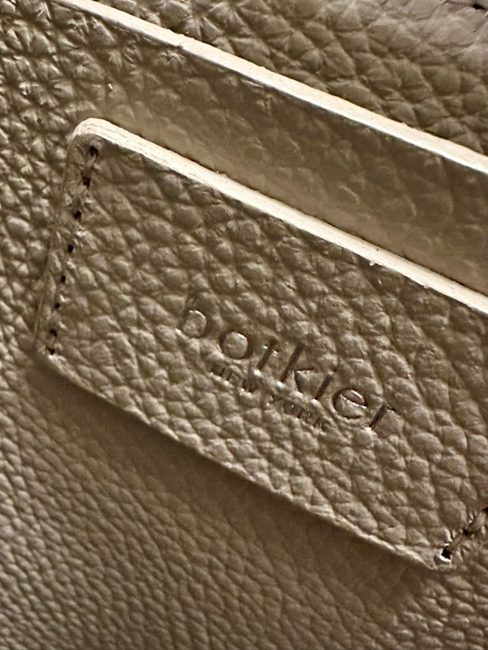Botkier Pebbled Leather Tote Bag Light Taupe Cream Large Shoulder Bag - Picture 3 of 11